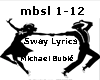 Sway Lyrics  M.Bublé