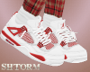 White & Red Sneakers F