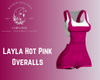 Layla Hot Pink Overalls