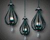 Teal Candle Lamps