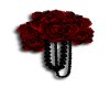 Red roses with beads