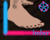 Small Feet, Red toenails