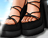 $ DS Black Sandals