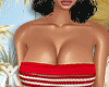 YA.Red Stripes Dress F