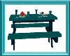 Ani Picnic Table in Teal