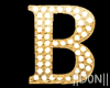 B letters Gold Lamps