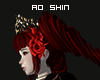 侍. Flower Hair Red