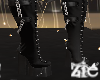 Goth Chain Boots Black