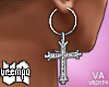 va. cross earrings
