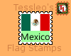 Mexico flag stamp