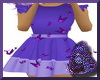 Girls Purple Bfly Dress