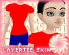 Red & Blue LayerTee Skin