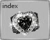 ❣Black Diamonds Heart