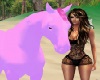 horse pink posa kiss