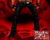 ~R~Black pants male