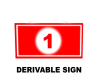 SC Derivable Wall Sign