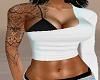 WHITE SPORT N TATS SHIRT