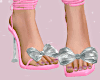 Bow Tie Heels | Pink