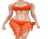 orange bikini set