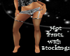 Hot Pant w/Stockings, gy