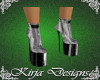 KD~Silver blk boot