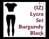(IZ) Lycra Set Brgdy/Blk