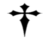 Black Gothic cross