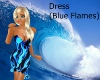 Dress Blue Flames