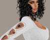 Hearts Tattoo Top White