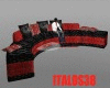 *IT* Black and Red Couch