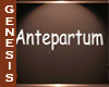 GD Antepartum Sign