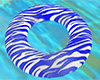 Blue White Swim Ring Tube