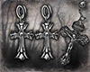 chrome heart earings