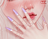 w. Lilac Nails + Rings