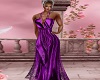 Lace Evening Gown Purple