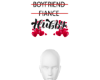 Couple 3d head signage M