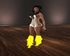 yellow fringe boots