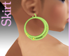 Lunar Loop Green Earings