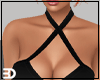 Black Cross Strap Dress