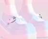 Blue Doll Heart Shoes