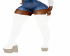 *wc*  thigh boots white