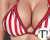 T! Striped Bikini Top