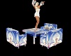 blue dance table