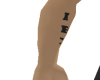 male inner arm tattoo
