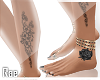 L~Henna Leg Tattooe