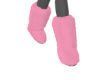 Pink Flora Furry Boots