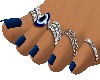 sapphireblue toes/rings