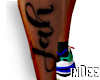 iD! Jah Leg Tattoo