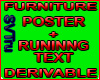 Poster+running text