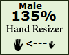 Hand Scaler 135% Male